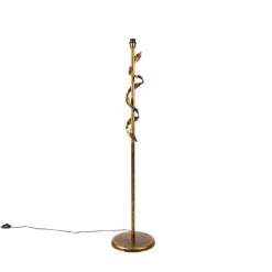 QAZQA Schlafzimmerlampen|Küchenlampen*Vintage Stehlampe Antik Gold 29 cm ohne Schirm - Linde