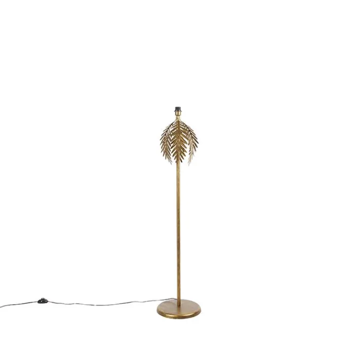 QAZQA Leuchten Ohne Schirm|Stehlampen*Vintage Stehlampe Gold - Botanica