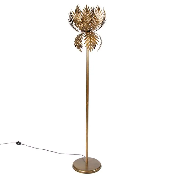 QAZQA Stehlampen|Wohnzimmerlampen*Vintage Stehlampe Gold - Botanica Simplo