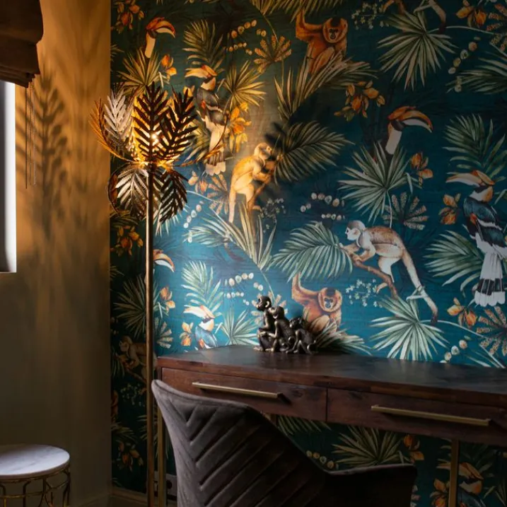 QAZQA Stehlampen|Wohnzimmerlampen*Vintage Stehlampe Gold - Botanica Simplo