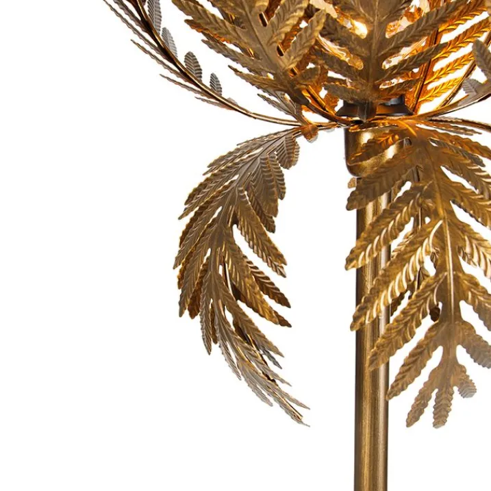 QAZQA Stehlampen|Wohnzimmerlampen*Vintage Stehlampe Gold - Botanica Simplo