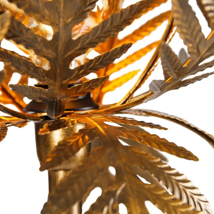 QAZQA Stehlampen|Wohnzimmerlampen*Vintage Stehlampe Gold - Botanica Simplo