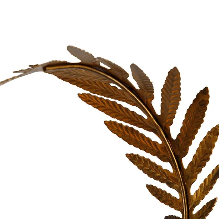 QAZQA Stehlampen|Wohnzimmerlampen*Vintage Stehlampe Gold 2-Licht - Botanica