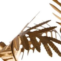 QAZQA Stehlampen|Wohnzimmerlampen*Vintage Stehlampe Gold 2-Licht - Botanica