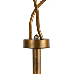 QAZQA Stehlampen|Wohnzimmerlampen*Vintage Stehlampe Gold 2-Licht - Botanica