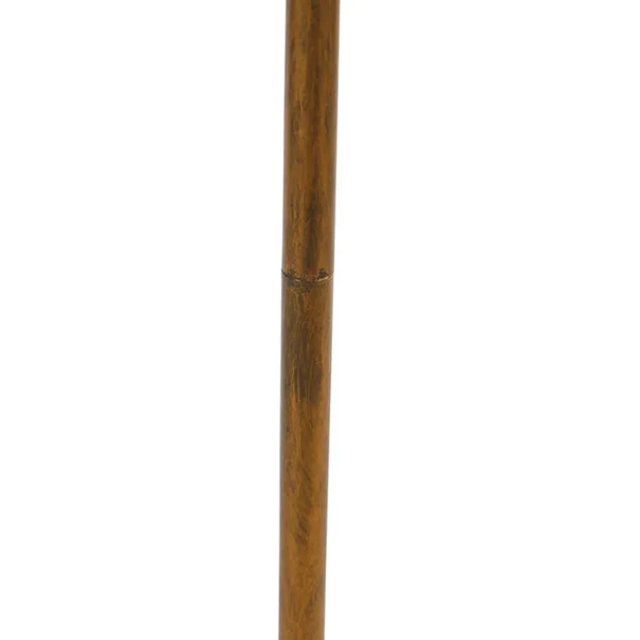 QAZQA Stehlampen|Wohnzimmerlampen*Vintage Stehlampe Gold 2-Licht - Botanica