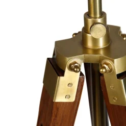 QAZQA Schlafzimmerlampen|Küchenlampen*Vintage Stehlampe Messingstativ - Cortin