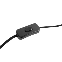 QAZQA Stehlampen|Wohnzimmerlampen*Vintage Stehlampe Messing Stoffschirm schwarz - Kranichvogel