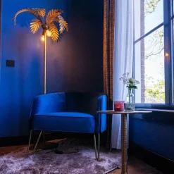 QAZQA Stehlampen|Wohnzimmerlampen*Vintage Stehleuchte gold 2-flammig - Botanica