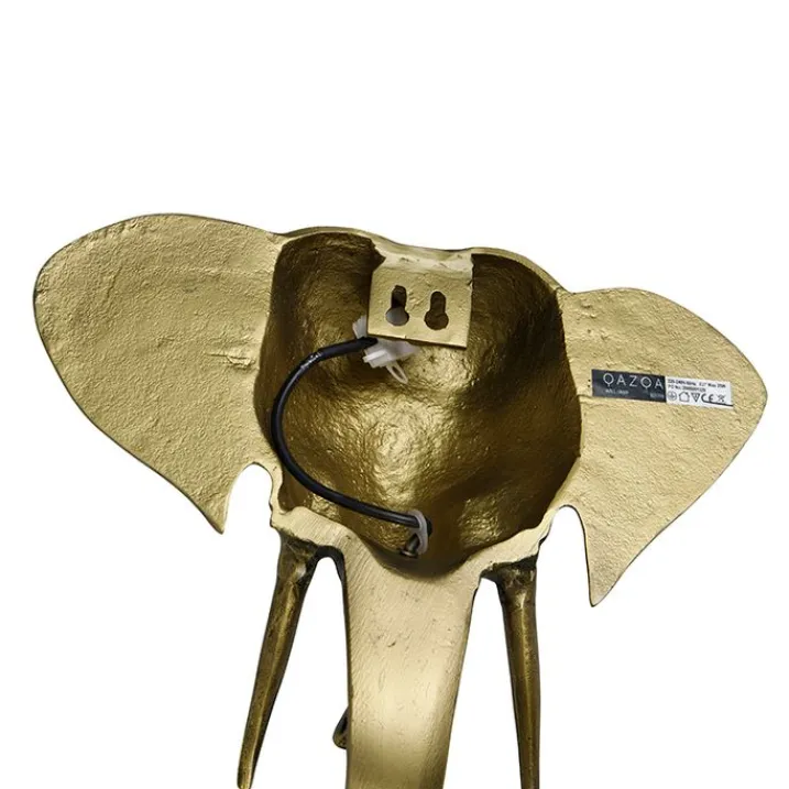 QAZQA Wandleuchten|Wohnzimmerlampen*Vintage Wandlampe gold - Elefant