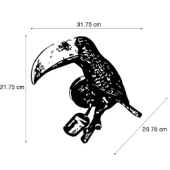 QAZQA Schlafzimmerlampen|Küchenlampen*Vintage Wandlampe Messing - Tucan