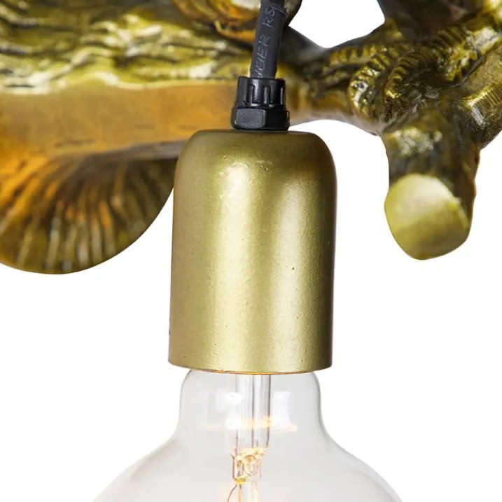 QAZQA Schlafzimmerlampen|Küchenlampen*Vintage Wandlampe Messing - Tucan