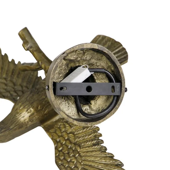 QAZQA Schlafzimmerlampen|Küchenlampen*Vintage Wandlampe Messing - Fugl