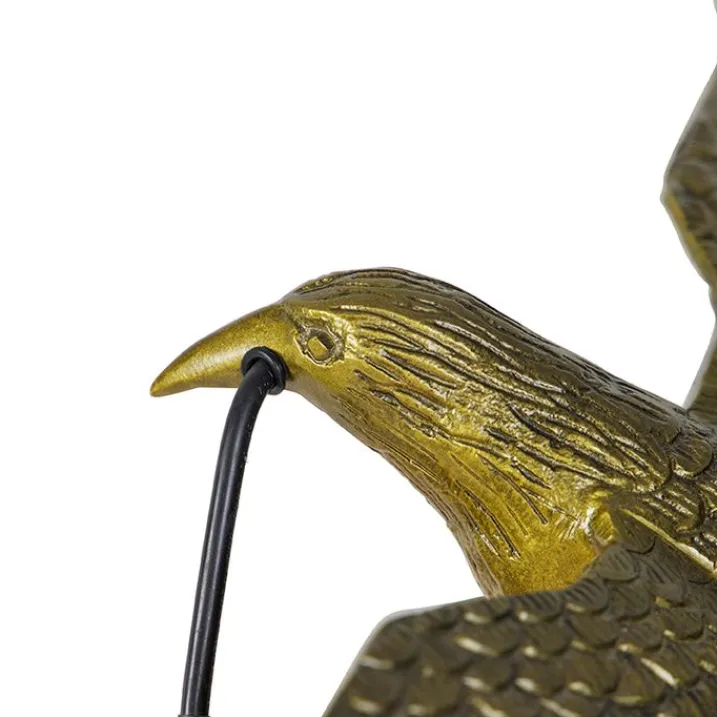 QAZQA Schlafzimmerlampen|Küchenlampen*Vintage Wandlampe Messing - Fugl