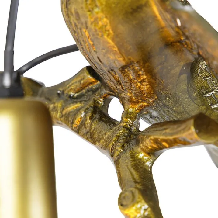 QAZQA Schlafzimmerlampen|Küchenlampen*Vintage Wandlampe Messing - Fugl