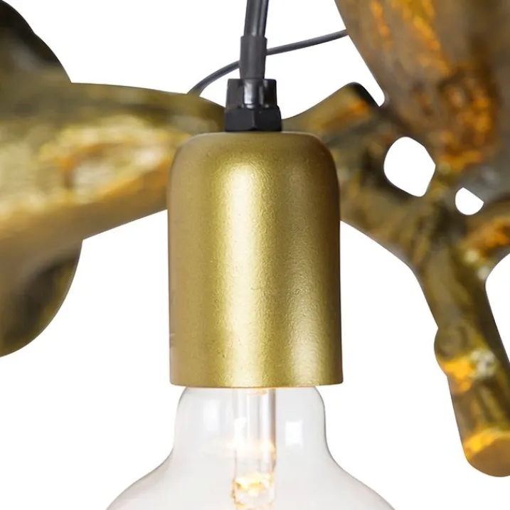 QAZQA Schlafzimmerlampen|Küchenlampen*Vintage Wandlampe Messing - Fugl