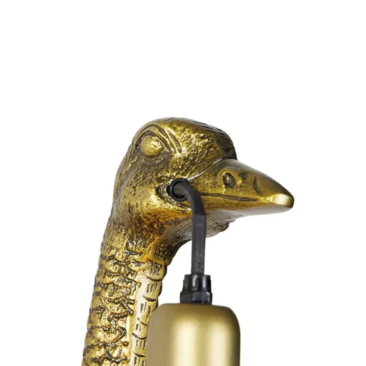 QAZQA Schlafzimmerlampen|Küchenlampen*Vintage Wandlampe Messing - Kamelvogel