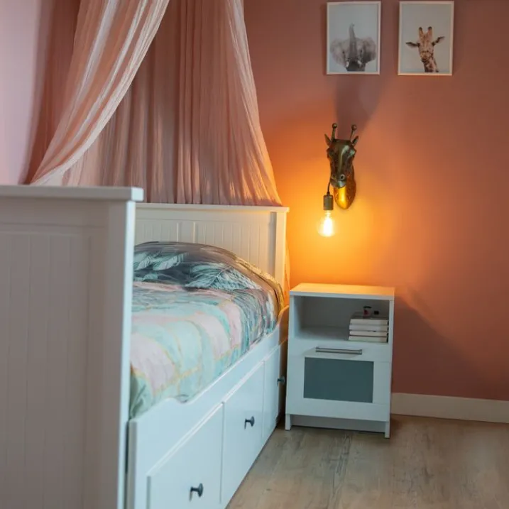 QAZQA Schlafzimmerlampen|Küchenlampen*Vintage Wandlampe Messing - Giraffe