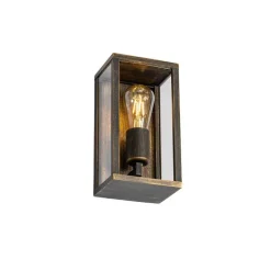 QAZQA Gartenbeleuchtung|Badezimmerlampen*Vintage Wandleuchte Antikgold 26 cm IP44 - Charlois