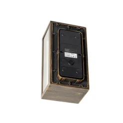 QAZQA Gartenbeleuchtung|Badezimmerlampen*Vintage Wandleuchte Antikgold 26 cm IP44 - Charlois