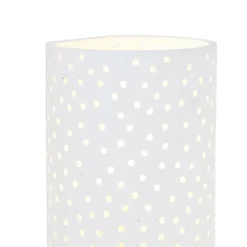 QAZQA Wandleuchten|Wohnzimmerlampen*Vintage zylinderförmige Wandleuchte weiß Gips - Mahou