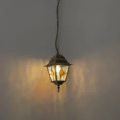 QAZQA Gartenbeleuchtung|Pendelleuchten Außen*Vintage-Hängelampe für den Außenbereich, antikgolden – Antigua