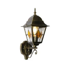 QAZQA Gartenbeleuchtung|Außenwandleuchten*Vintage-Wandlaterne für den Außenbereich, antikgolden – Antigua Up