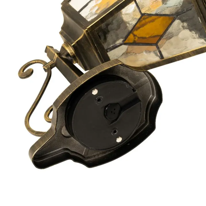 QAZQA Gartenbeleuchtung|Außenwandleuchten*Vintage-Wandlaterne für den Außenbereich, antikgolden – Antigua Up