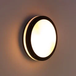 QAZQA Gartenbeleuchtung|Außenwandleuchten*Wand- und Deckenleuchte Dunkelgrau 2-flammig IP54 - Glow