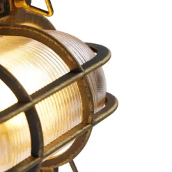 QAZQA Gartenbeleuchtung|Außenwandleuchten*Wand- und Deckenleuchte Gold / Messing oval IP44 - Noutica