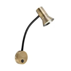 QAZQA Wandleuchten|Wohnzimmerlampen*Wandleuchte Bronze mit Flexarm - Karin flex