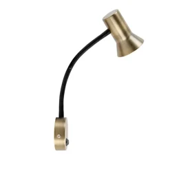 QAZQA Wandleuchten|Wohnzimmerlampen*Wandleuchte Bronze mit Flexarm - Karin flex