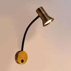 QAZQA Wandleuchten|Wohnzimmerlampen*Wandleuchte Bronze mit Flexarm - Karin flex