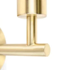 QAZQA Wandleuchten|Wohnzimmerlampen*Wandleuchte Gold mit Schalter 1 Licht - Combi