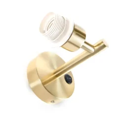 QAZQA Wandleuchten|Wohnzimmerlampen*Wandleuchte Gold mit Schalter 1 Licht - Combi