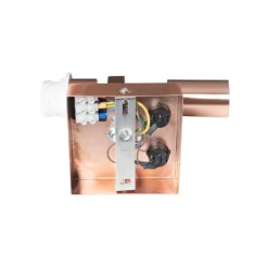 QAZQA Wandleuchten|Wohnzimmerlampen*Wandleuchte Kupfer mit Leselampe und Schirm 18 cm schwarz - Brescia