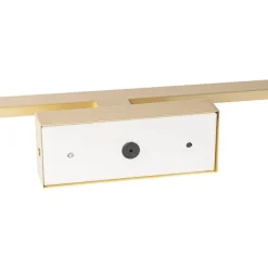 QAZQA Badezimmerlampen|Led-Wandleuchten*Wandleuchte Messing 41,5 cm inkl. LED IP44 - Jerre