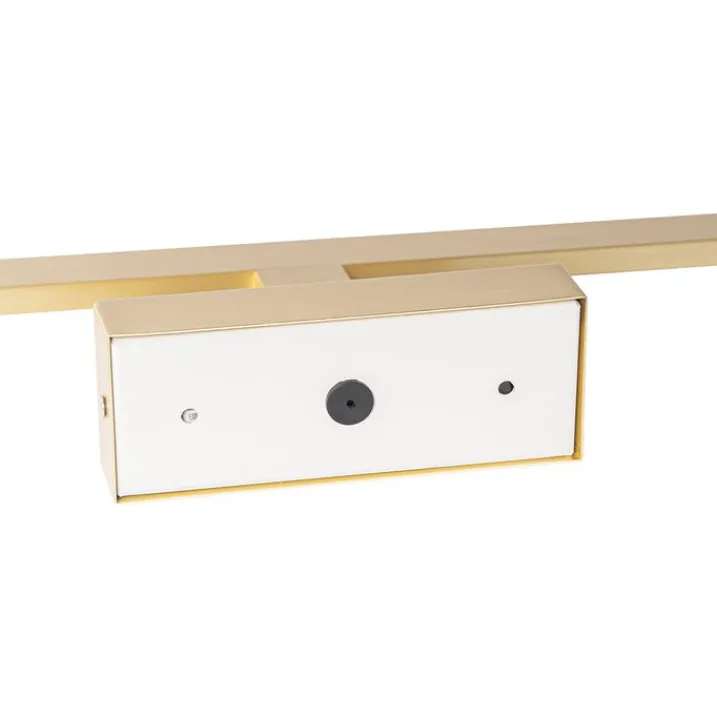 QAZQA Badezimmerlampen|Led-Wandleuchten*Wandleuchte Messing 41,5 cm inkl. LED IP44 - Jerre