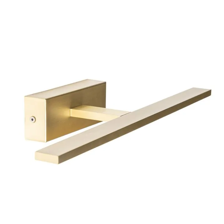 QAZQA Badezimmerlampen|Led-Wandleuchten*Wandleuchte Messing 41,5 cm inkl. LED IP44 - Jerre