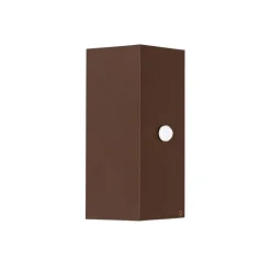 QAZQA Gartenbeleuchtung|Außenleuchten Mit Sensor*Wandleuchte rostbraun 2-flammig GU10 AR70 IP44 mit Bewegungssensor - Baleno