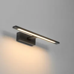 QAZQA Badezimmerlampen|Led-Wandleuchten*Wandleuchte schwarz 41,5 cm inkl. LED IP44 - Jerre