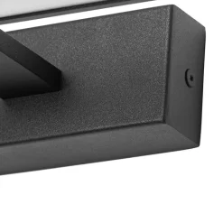 QAZQA Badezimmerlampen|Led-Wandleuchten*Wandleuchte schwarz 41,5 cm inkl. LED IP44 - Jerre