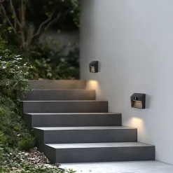 QAZQA Gartenbeleuchtung|Led-Außenleuchten*Wandleuchte schwarz inkl. LED IP54 mit Bewegungssensor Solar - Border