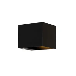 QAZQA Led-Wandleuchten|Akku Lampen*Wandleuchte schwarz inkl. LED und Touchdimmer wiederaufladbar - Joris