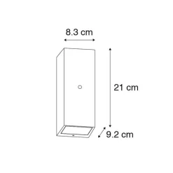 QAZQA Gartenbeleuchtung|Außenleuchten Mit Sensor*Wandleuchte schwarz IP44 mit Hell-Dunkel-Sensor - Baleno II