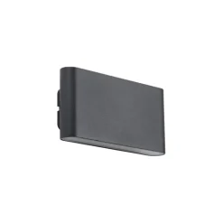 QAZQA Gartenbeleuchtung|Led-Außenleuchten*Wandleuchte schwarz magnetisch inkl. LED wiederaufladbar - Batt