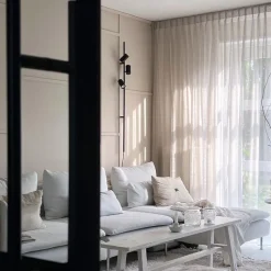 QAZQA Schlafzimmerlampen|Küchenlampen*Wandleuchte schwarz mit Fußschalter 3 Lichter - Jeana Luxe