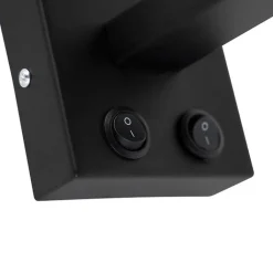 QAZQA Wandleuchten|Wohnzimmerlampen*Wandleuchte Schwarz mit grünem Samt-Schirm 18cm - Brescia