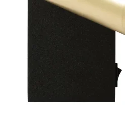 QAZQA Wandleuchten|Wohnzimmerlampen*Wandleuchte schwarz mit Gold verstellbar mit Schalter - Jeana Luxe