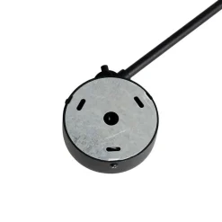 QAZQA Wandleuchten|Wohnzimmerlampen*Wandleuchte schwarz mit Rattanschirm 50 cm verstellbar - Blitz